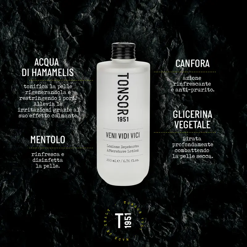 Rasatura e Cura della Barba Veni Vidi Vici Lozione Dopobarba - Dopobarba uomo miniatura 3