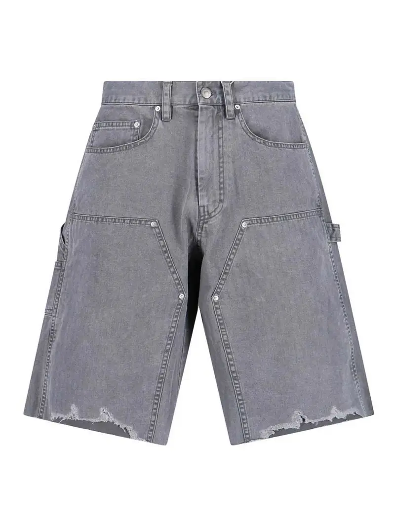Pantaloncini Cargo Grigio