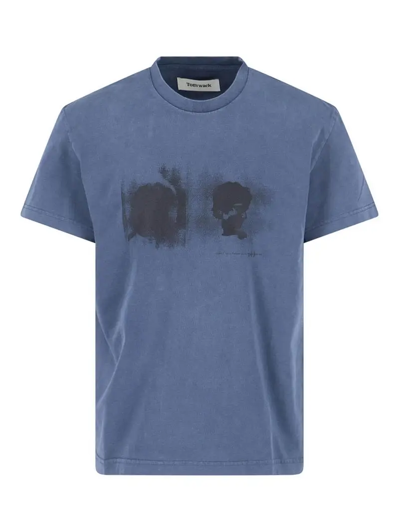 T-shirt In Cotone Blu