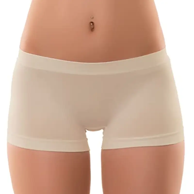 Toocool - Pantaloncini Donna Culotte Shorts Intimo Fitness Sport Hot Pant LO-YQ3308 [L/XL,Beige]