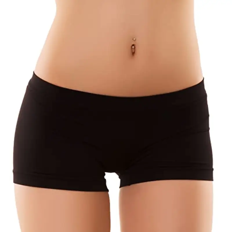 Toocool - Pantaloncini Donna Culotte Shorts Intimo Fitness Sport Hot Pant LO-YQ3308 [L/XL,Nero]