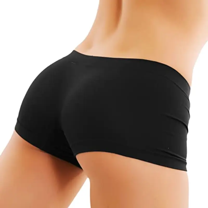 Toocool - Pantaloncini Donna Culotte Shorts Intimo Fitness Sport Hot Pant LO-YQ3308 [L/XL, Nero] miniatura 2