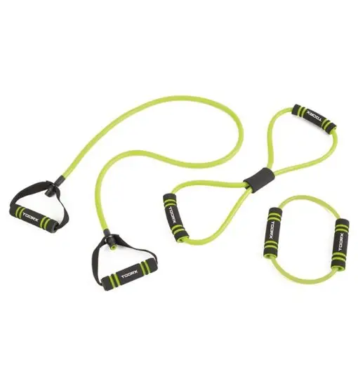 Elastic tool set - attrezzo fitness Black