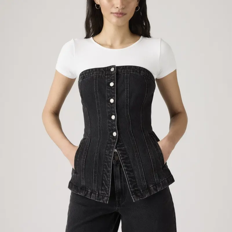 LEVI'S® Top Nero 1047724 miniatura 2