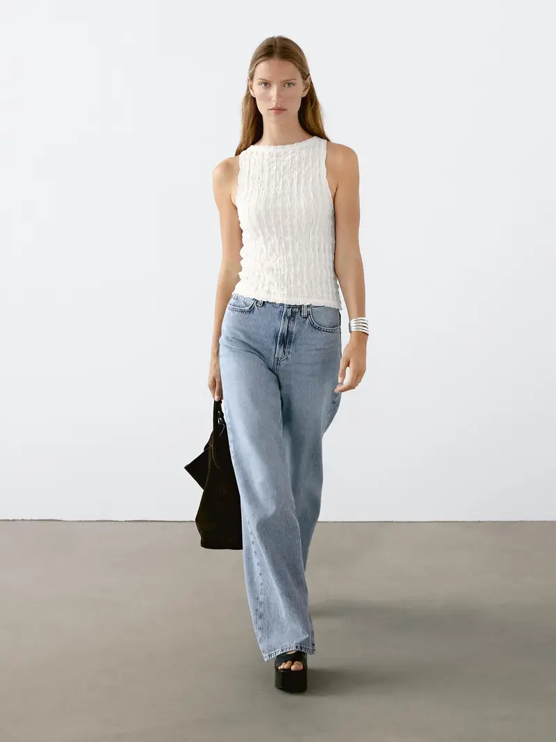 Massimo Dutti Top Beige 2011802