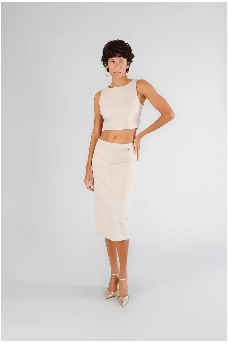 Cafè Noir Top Beige 1412706