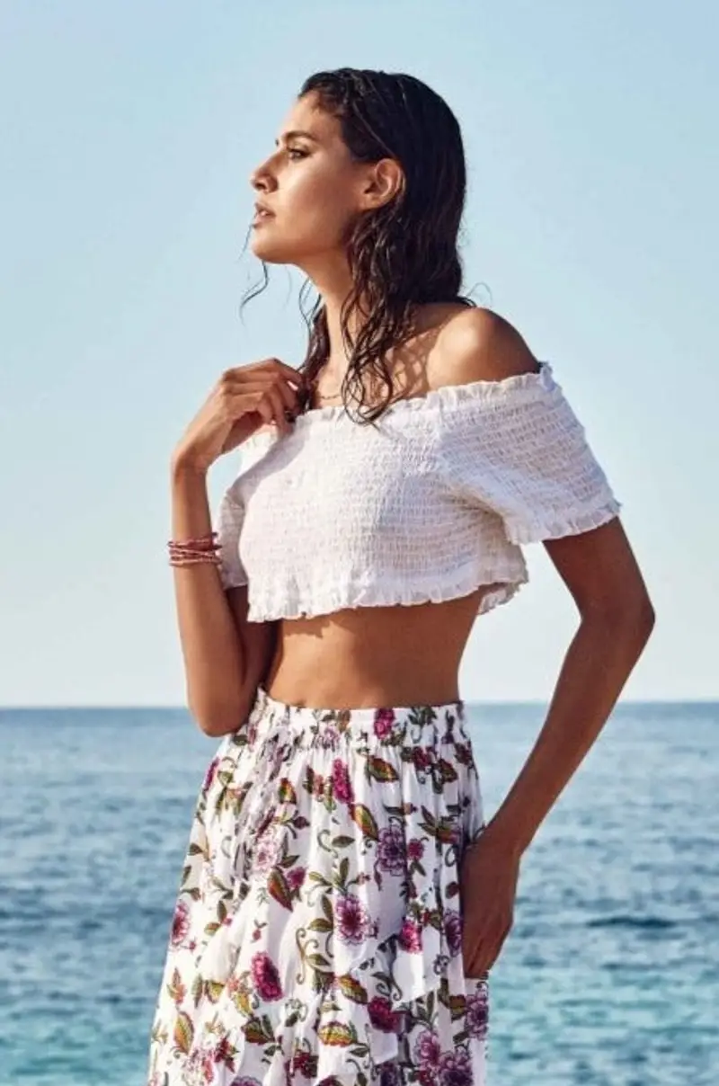 TOP CORTO STELLA | Colore: Bianco | Taglia: L