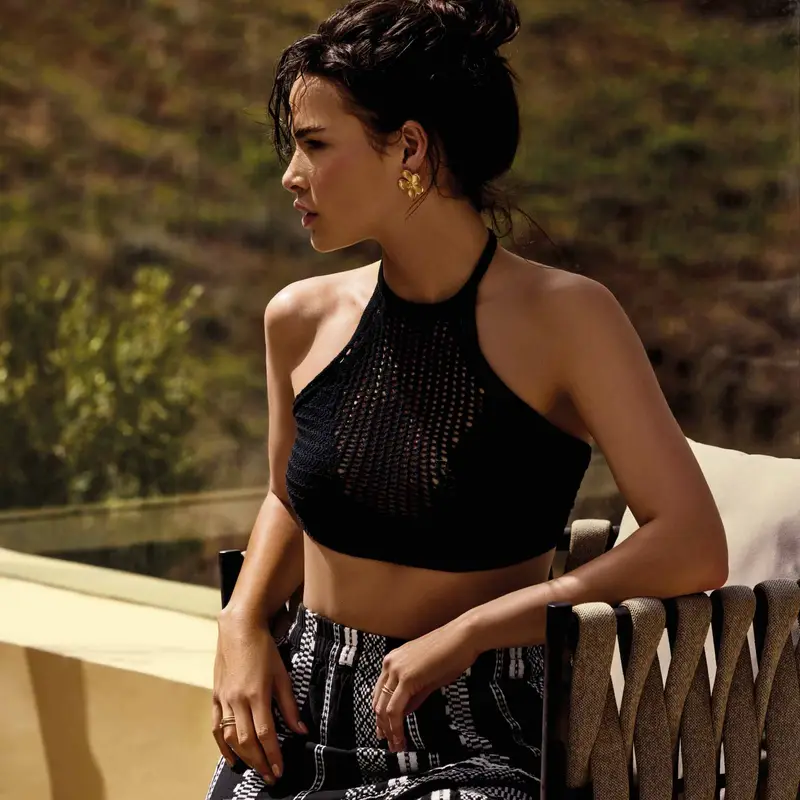 TOP CROP MANILA | Colore: Nero | Taglia: L