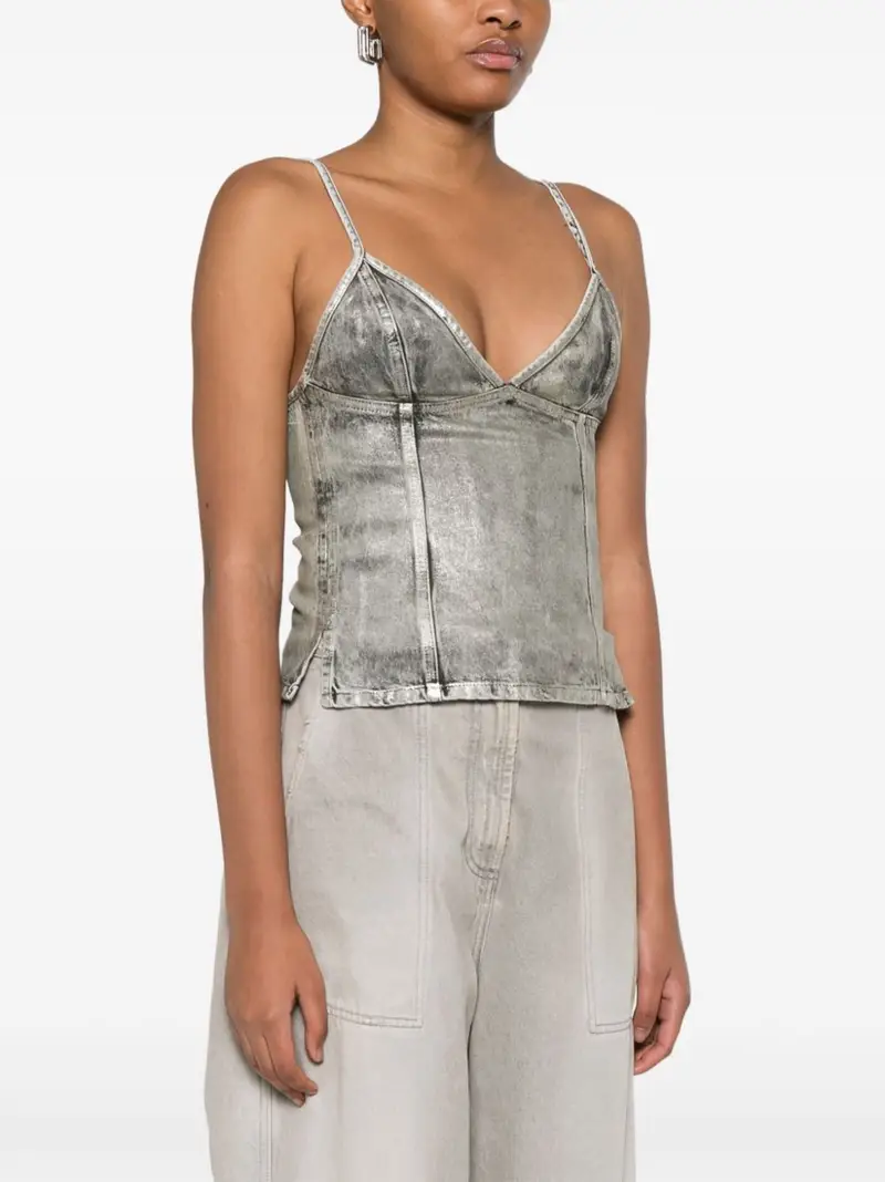 Diesel Top Grigio 1045706 miniatura 3