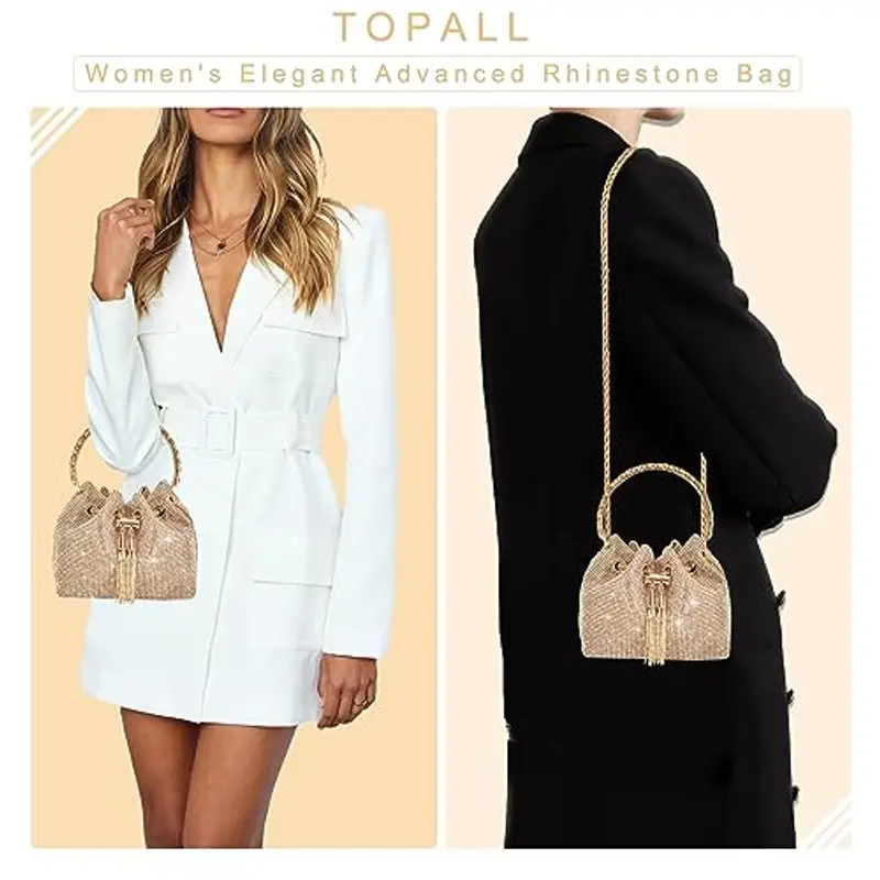 TOPALL Pochette Donna Argento 1607305 miniatura 3