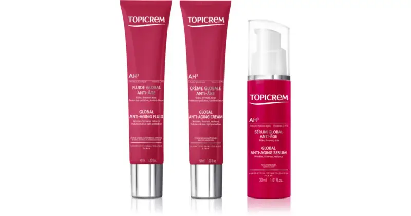 set antirughe 3 pezzi siero ringiovanente viso per le prime rughe 30 ml + lozione idratante e rinforzante antirughe 40 ml+ crema idratante v