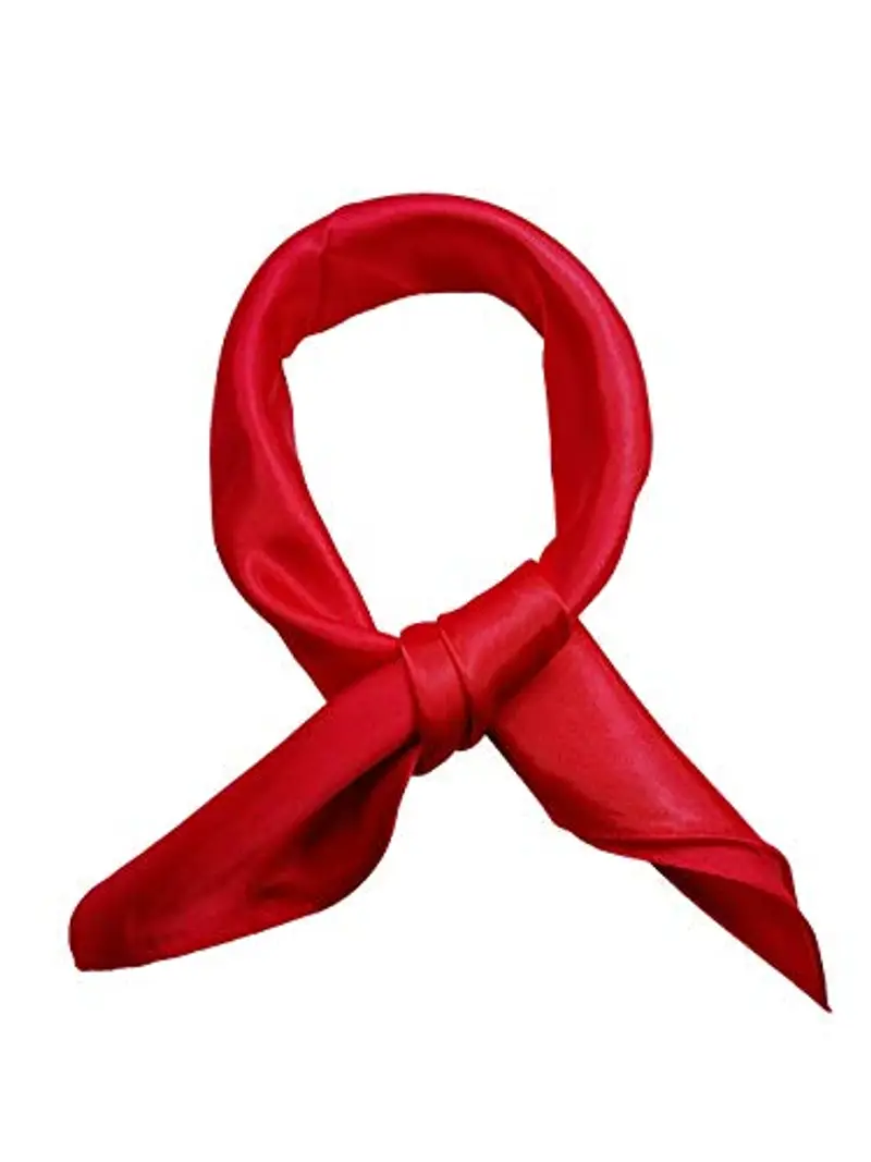 TOPMODE - Foulard rosso 57x57 cm