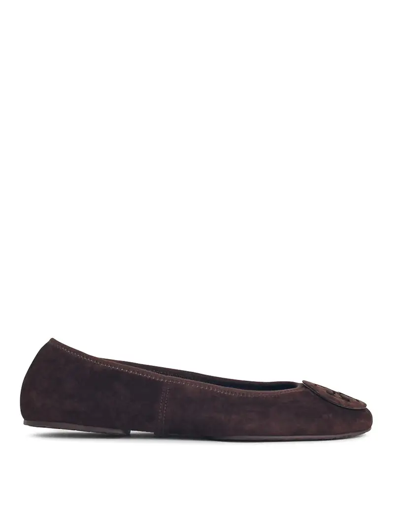 Ballerina I Suede Dark Cocoa Marrone