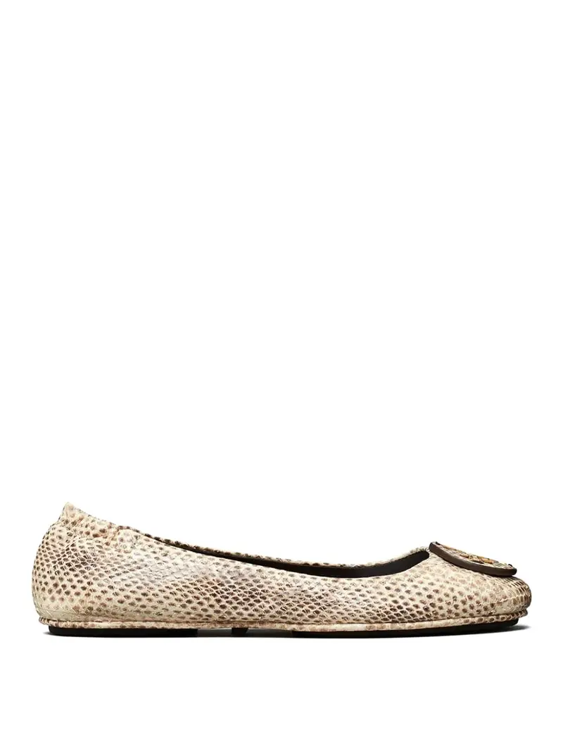 Balletti in pelle di Minnie Grigio