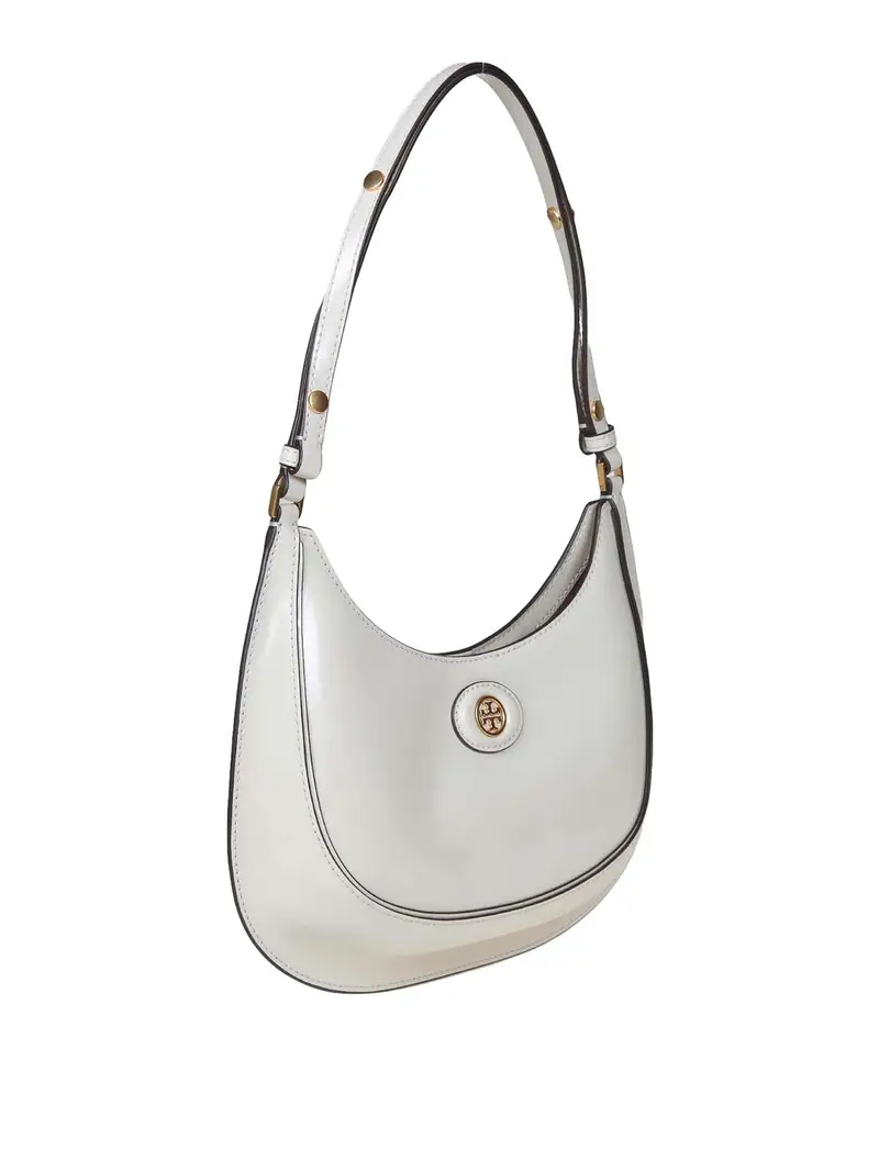 Borsa a spallaRobinson crescent Bianco