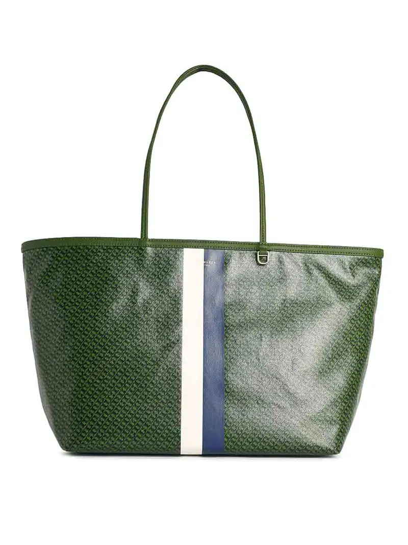 Borsa in misto cotone verde racer