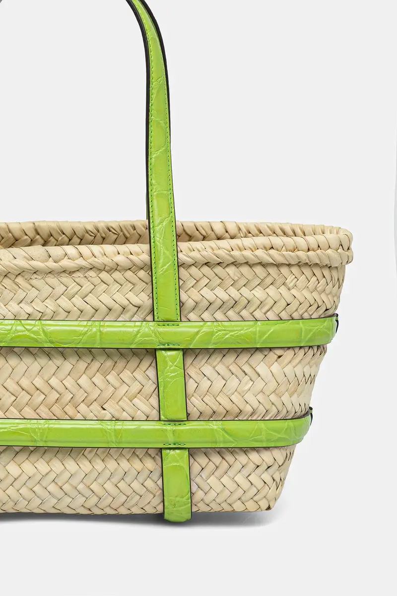 borsa in rafia Ella Straw colore beige 169396-300 miniatura 3