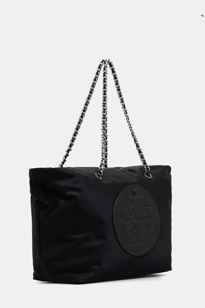 borsetta Ella Chain Zip Tote Nero miniatura 2