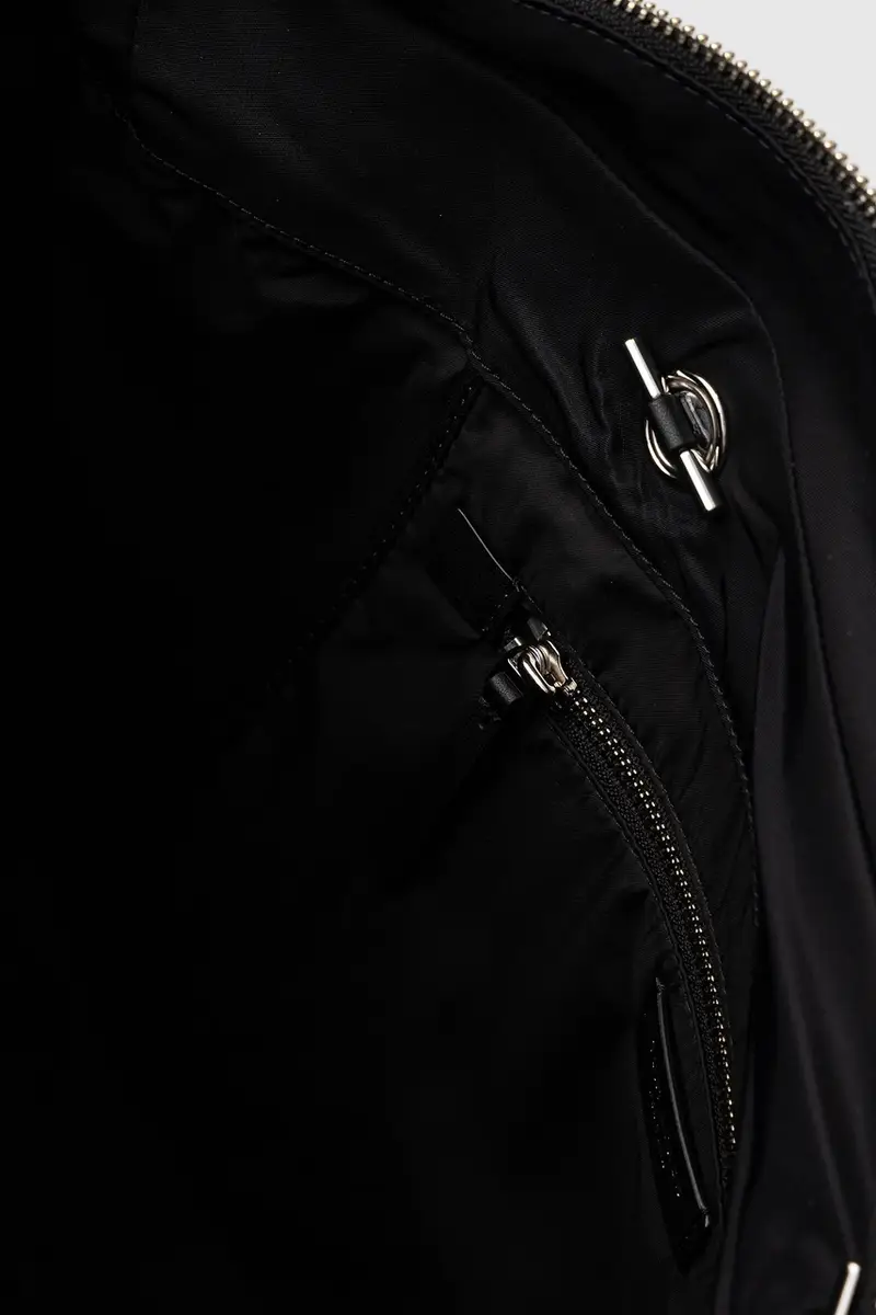 borsetta Ella Chain Zip Tote Nero miniatura 5