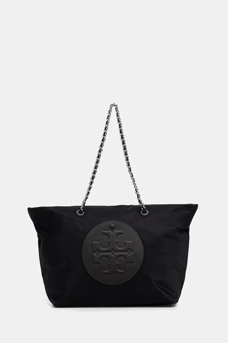 borsetta Ella Chain Zip Tote Nero