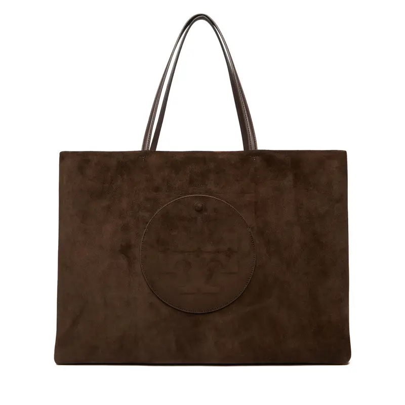 Borsetta Tory Burch Ella Suede Tote 170980 Marrone