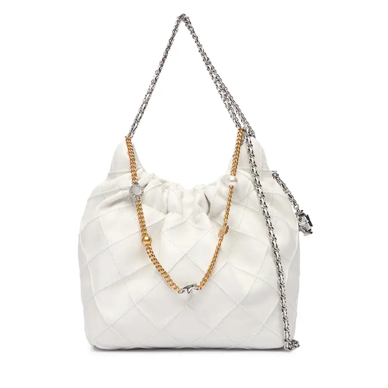 Borsetta Tory Burch Fleming 164022 Bianco