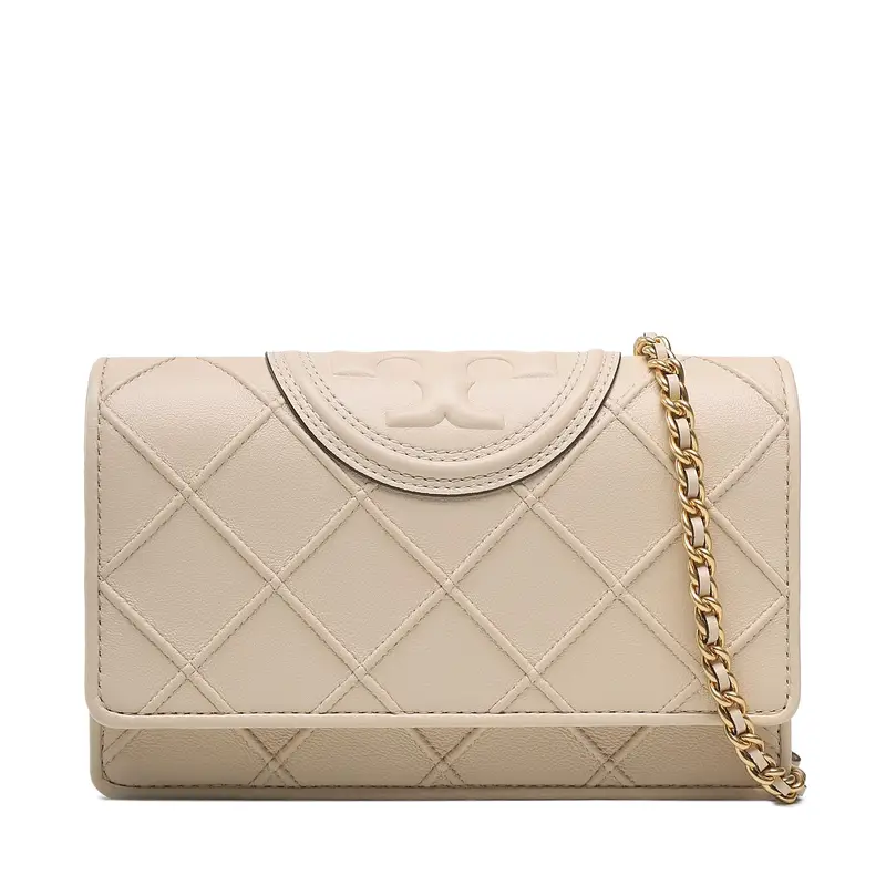 Borsetta Tory Burch Fleming Soft Chain Wallet 138853 Beige