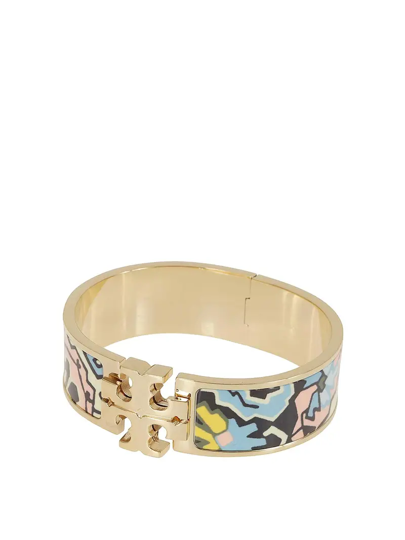 Bracciale largo Kira smaltato Oro