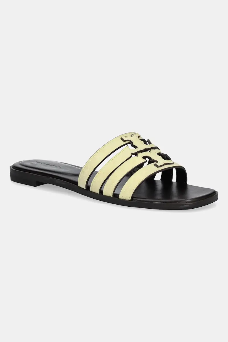 ciabatte slide in camoscio Ines Cage donna colore giallo 161863-700