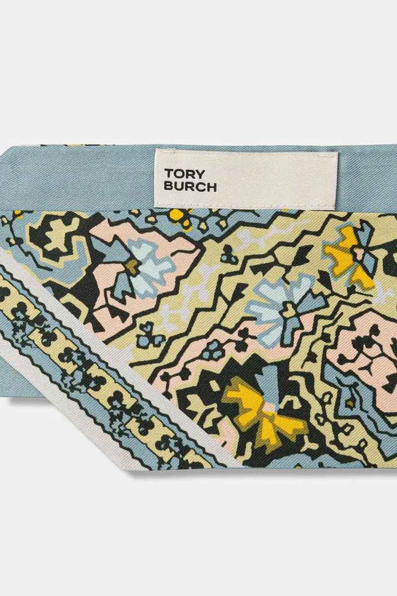 foulard in seta Dream Paisley Silk Blu miniatura 4