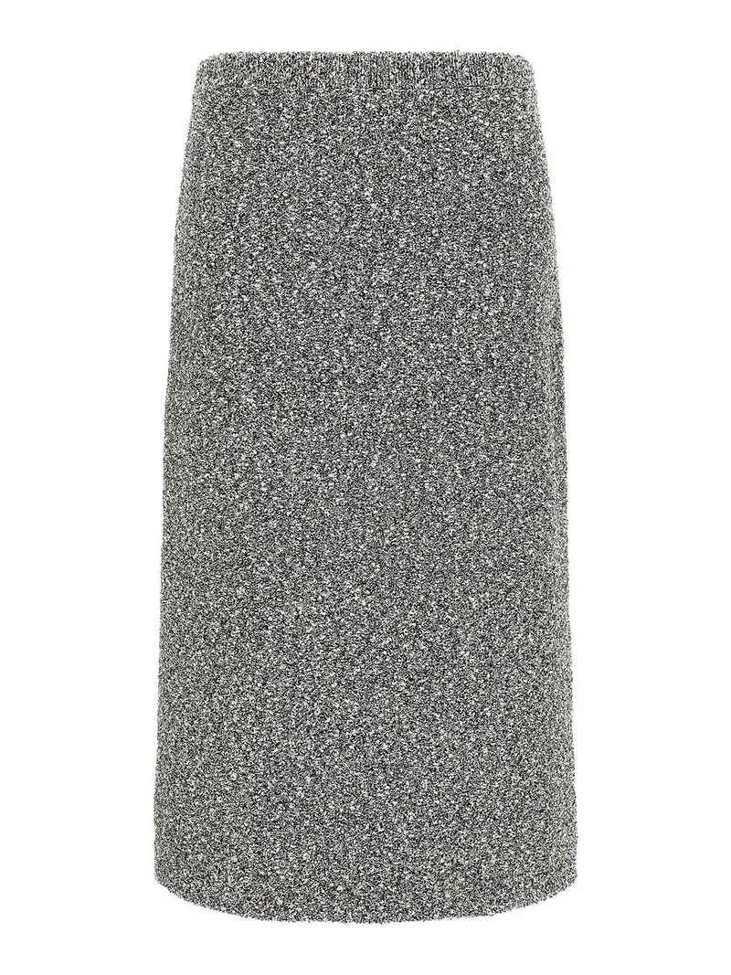 Gonna di tweed Nero