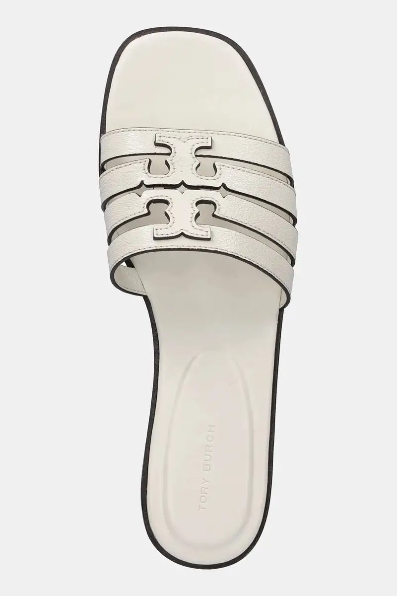 infradito in pelle Ines Cage Slide donna colore bianco 158616-101 miniatura 4