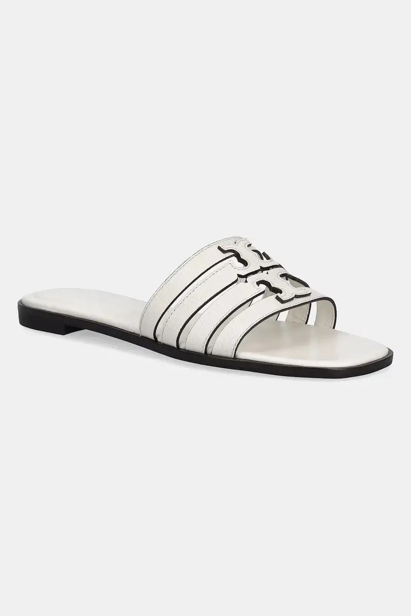 infradito in pelle Ines Cage Slide donna colore bianco 158616-101
