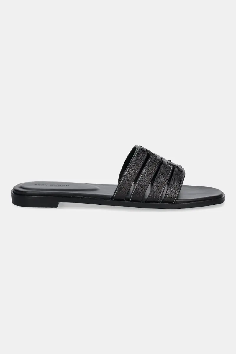 infradito in pelle Ines Cage Slide donna colore nero 158616-006 miniatura 2