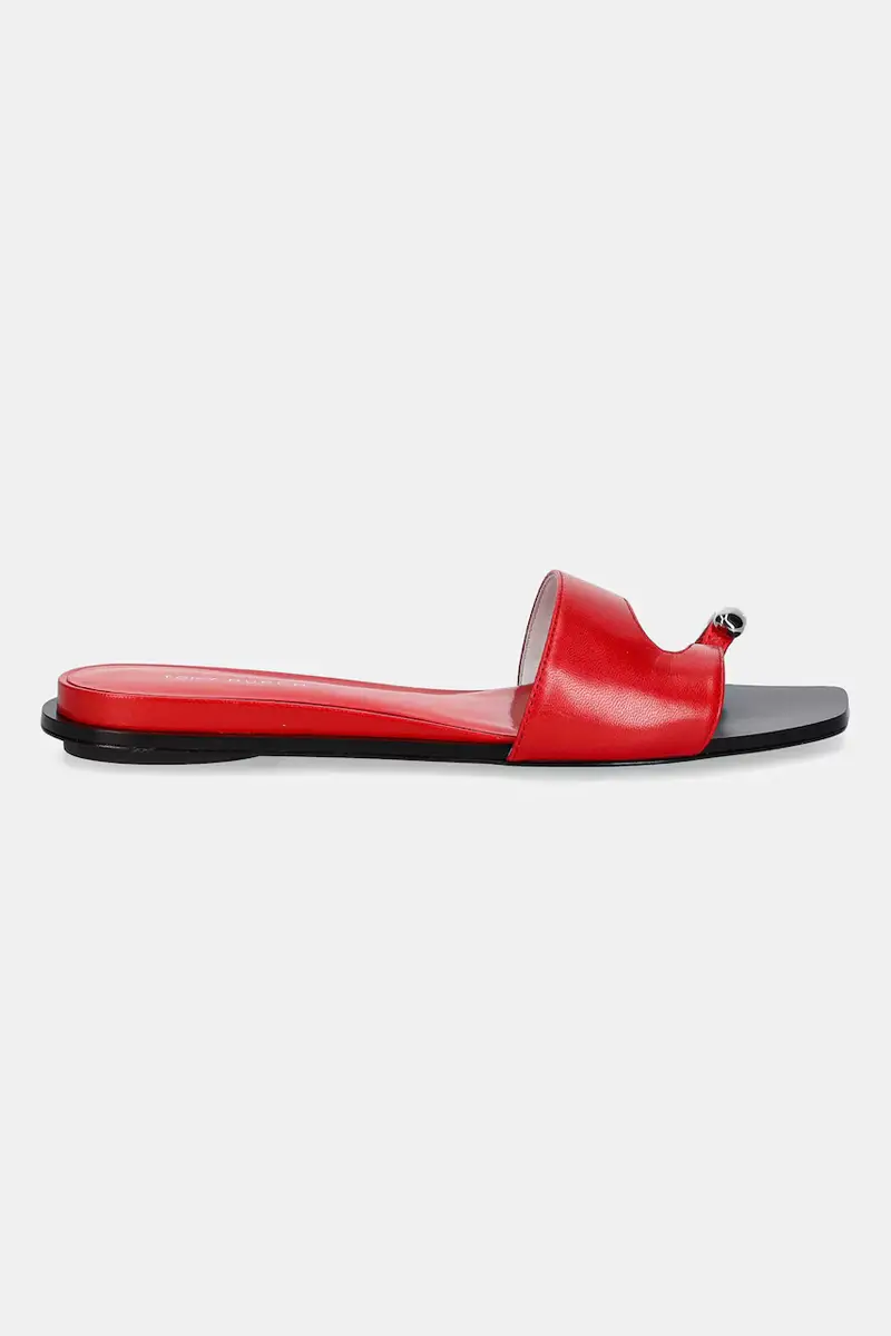 infradito in pelle Pierced Slide donna colore rosso 169782-600 miniatura 2