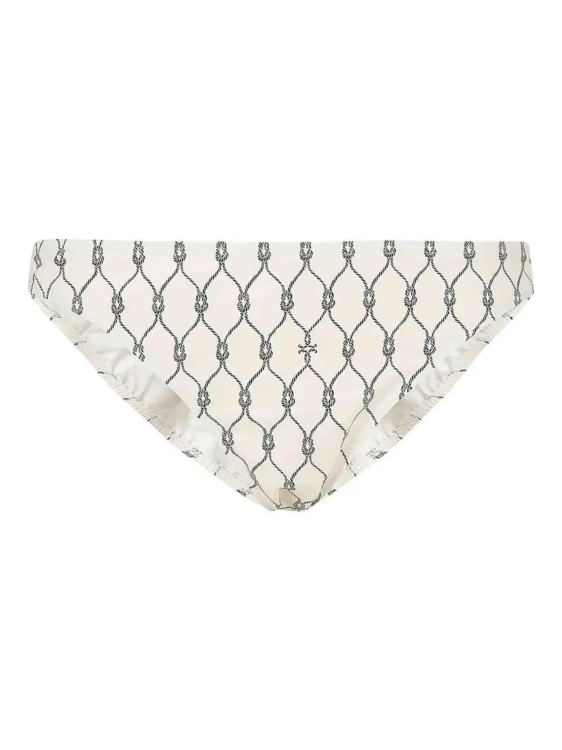 Parte inferiore del bikini stampata Verde