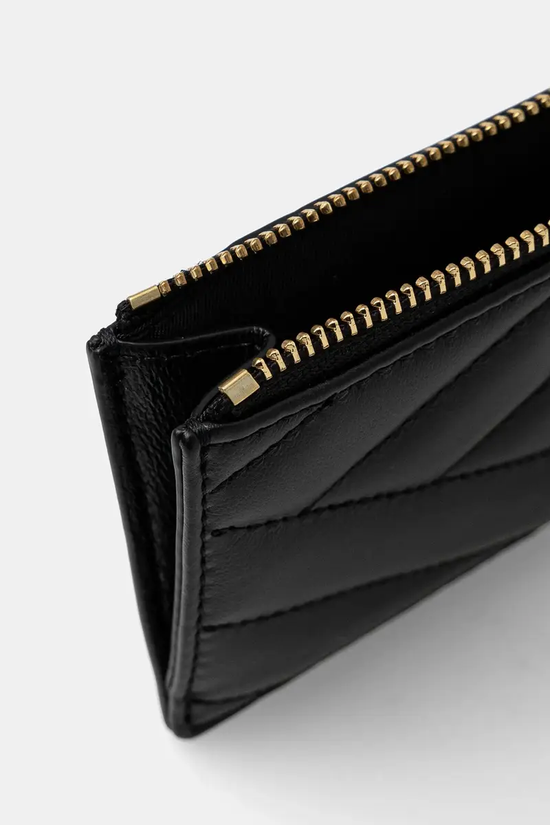 portafoglio in pelle Kira donna colore nero 156556.001 miniatura 2