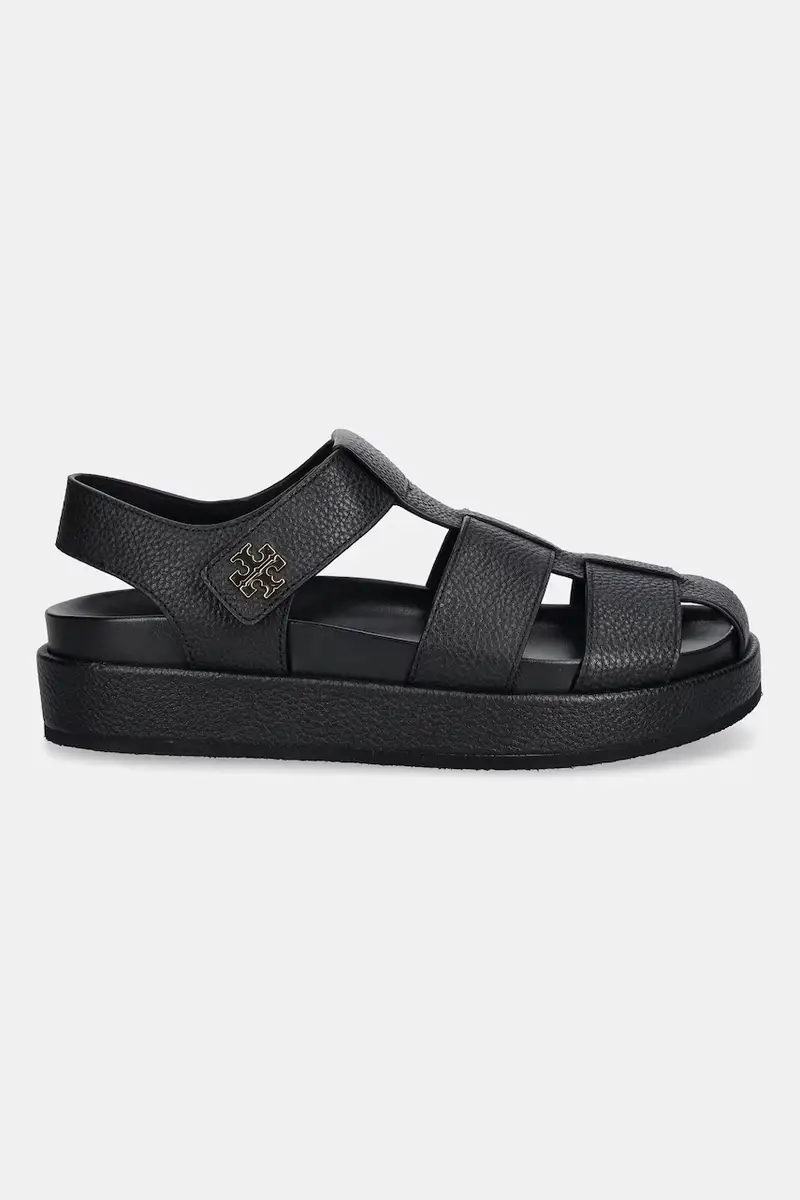 sandali in pelle Kira Fisherman Sport Sandal donna colore nero 170584-006 miniatura 2