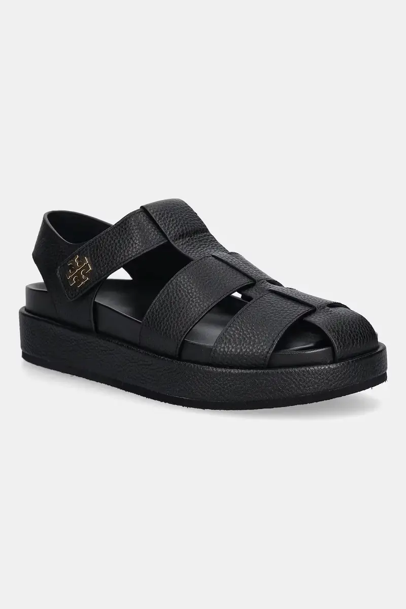 sandali in pelle Kira Fisherman Sport Sandal donna colore nero 170584-006