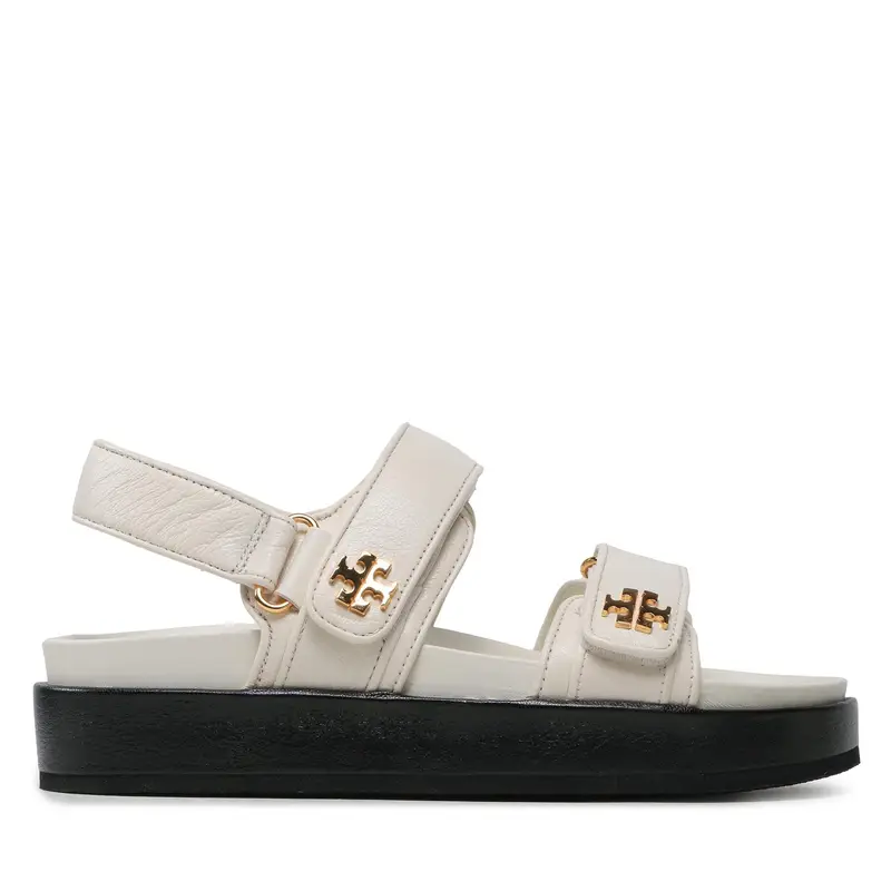 Sandali Tory Burch Kira Sport Sandal Calf Leather 144328 Écru Écru
