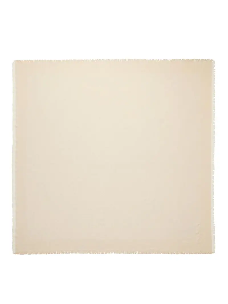 Sciarpa Con Logo Bianco