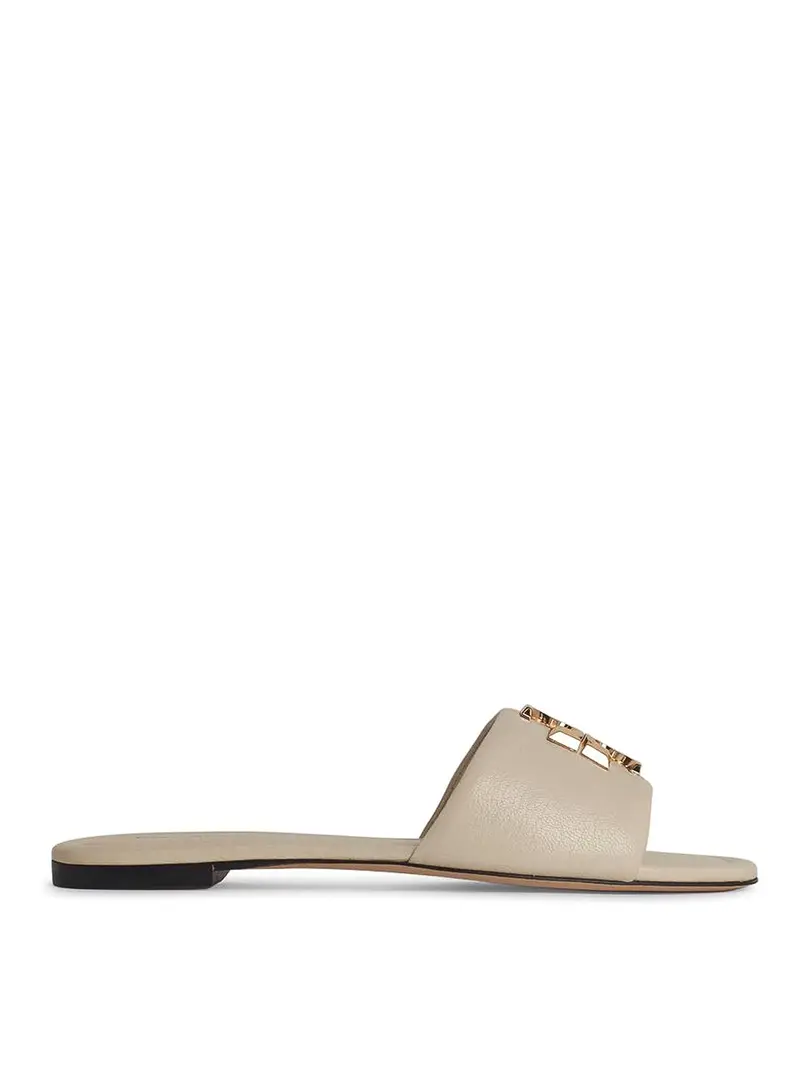 Slippers in pelle eleanor Crema