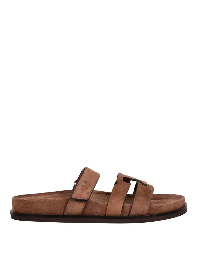 Sporty Ines Sandal Slider Marrone