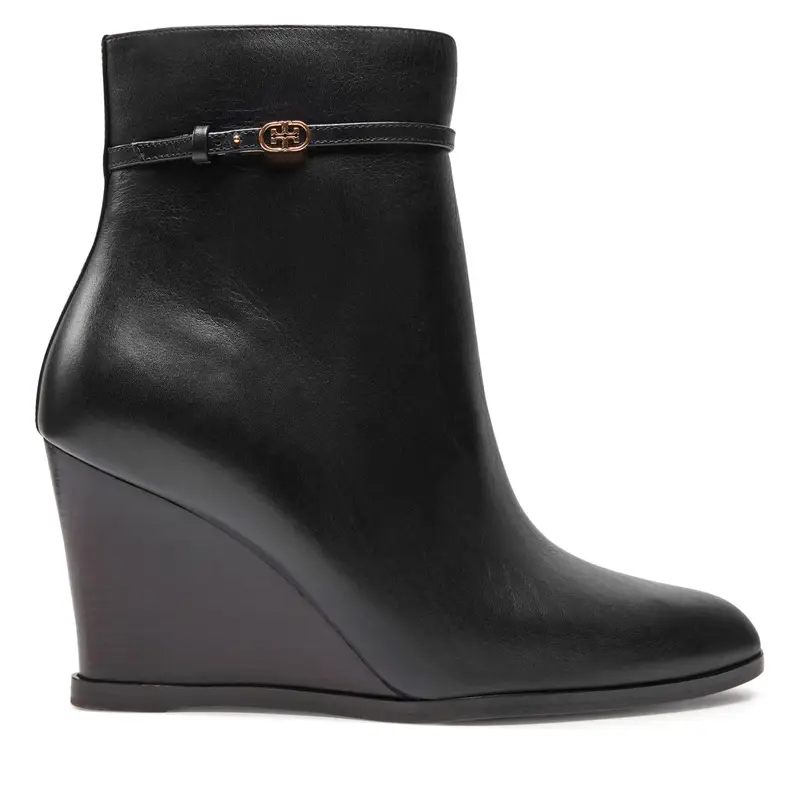 Stivaletti Tory Burch Double T Buckle 158092-006 Nero
