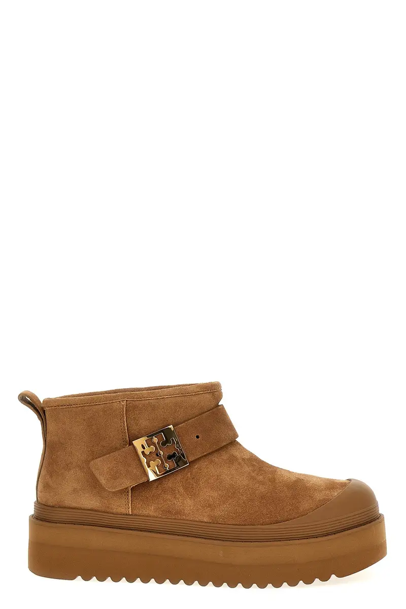 Stivaletto Mellow Shearling Platform Marrone