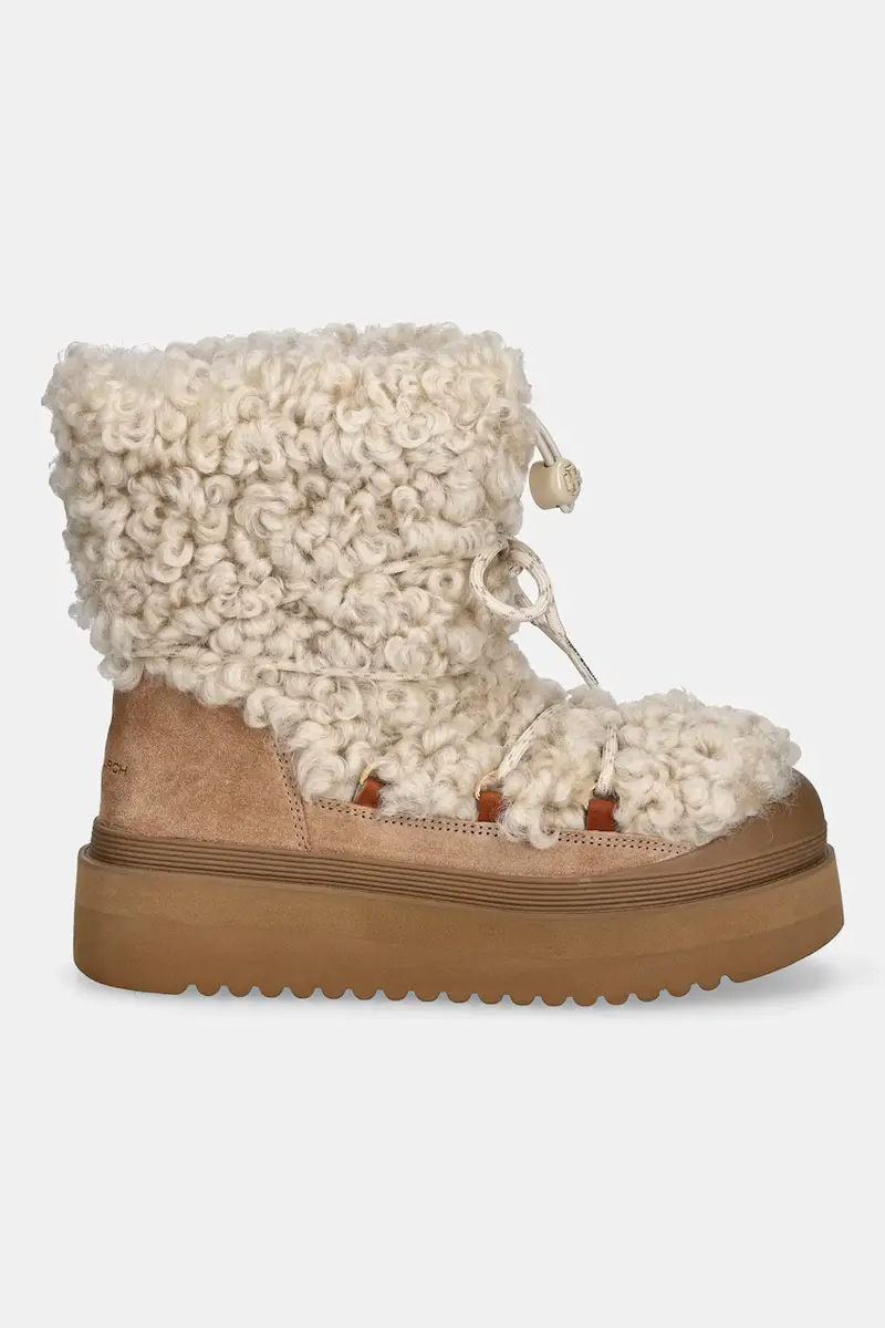 stivali da neve Mellow Shearling Lace Up Boot colore beige 170577.200 miniatura 2
