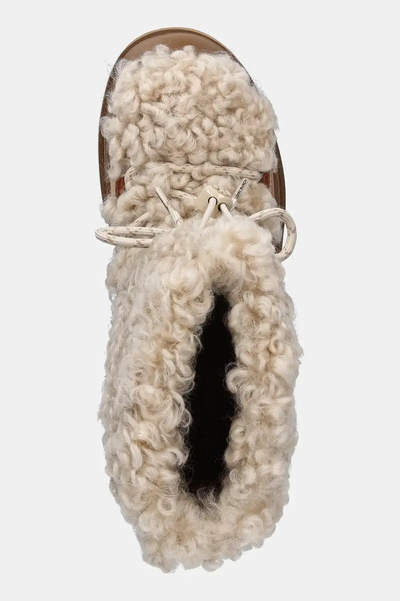 stivali da neve Mellow Shearling Lace Up Boot colore beige 170577.200 miniatura 4