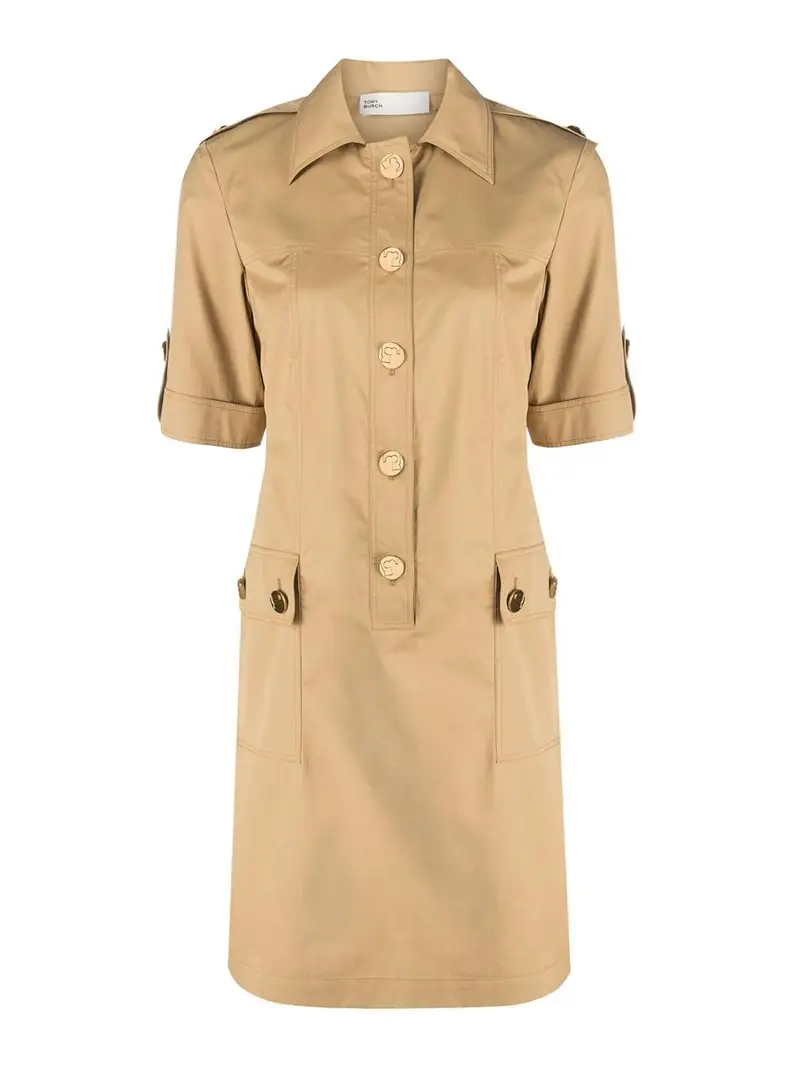 Vestito Camp in cotone Beige