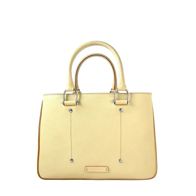 Borsa Boxy Crema Bianco