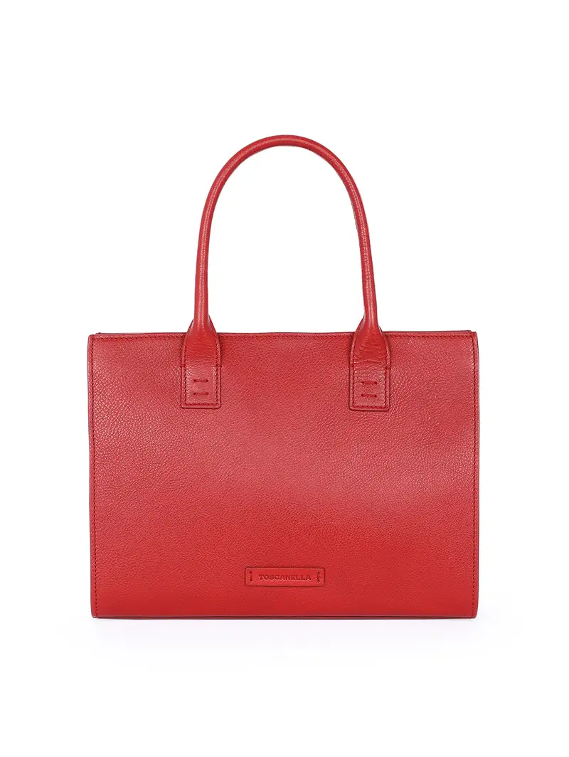 Borsa Mano Con Tracolla Rosso